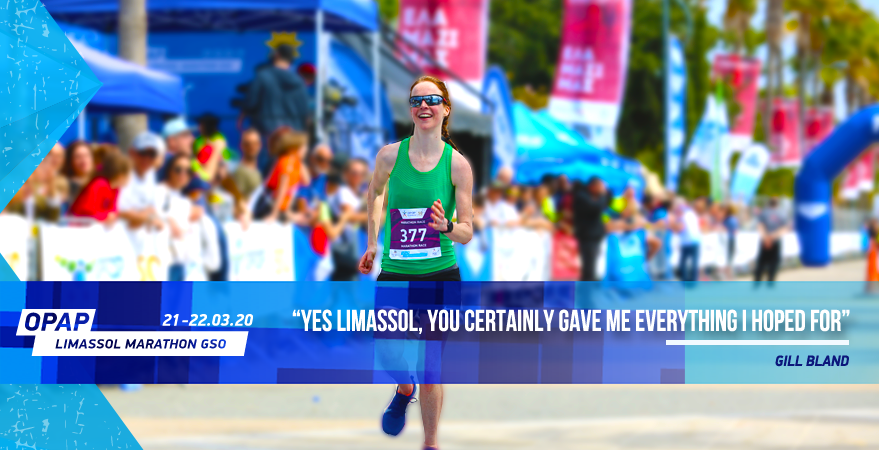 Runner Gill Bland shares her thoughts and experiences of the 2019 OPAP Limassol Marathon